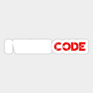 I write code Sticker